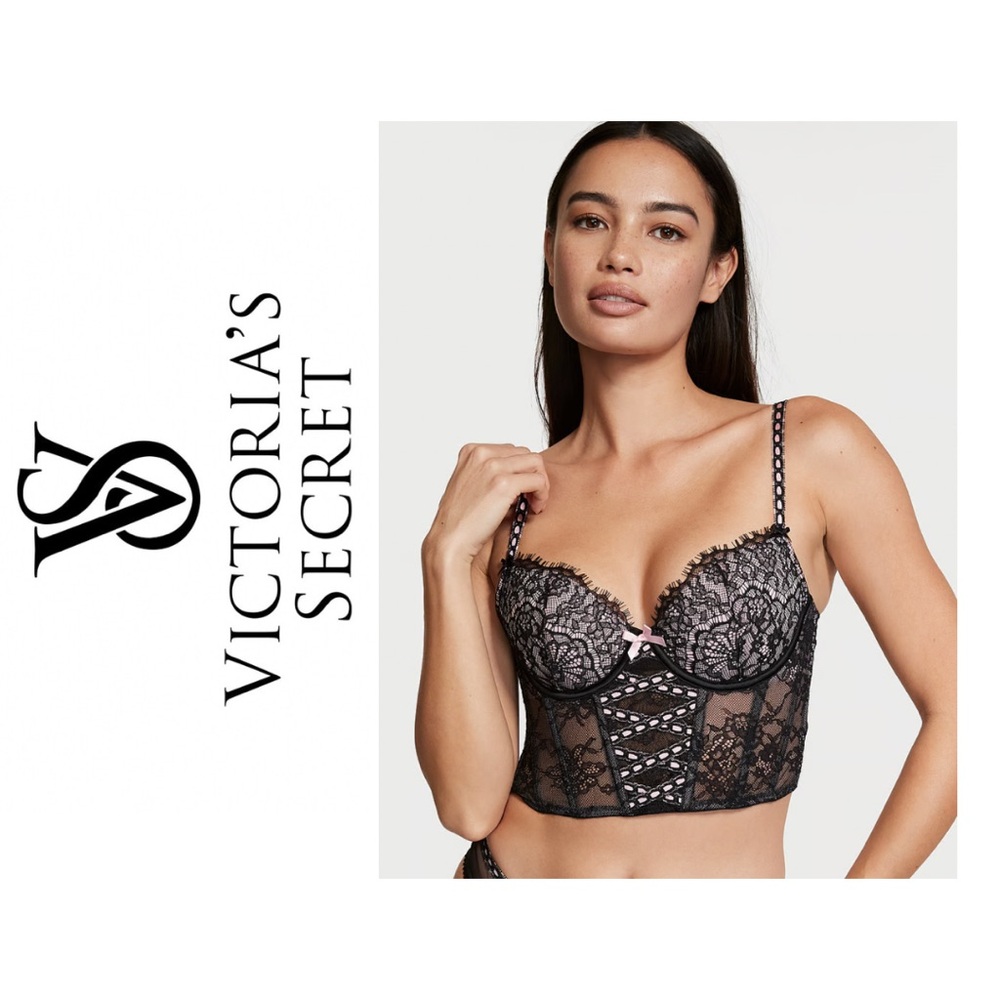 Victoria’s Secret Lightly-Lined Heritage Ribbon Slot Bra Top